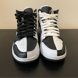 Nike Jordan 1 Mid Split Black and White